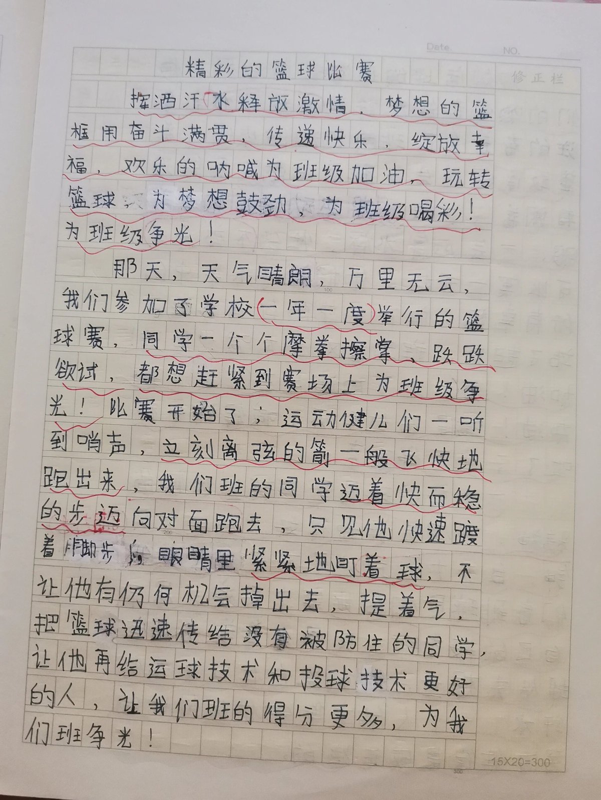 篮球训练周记300